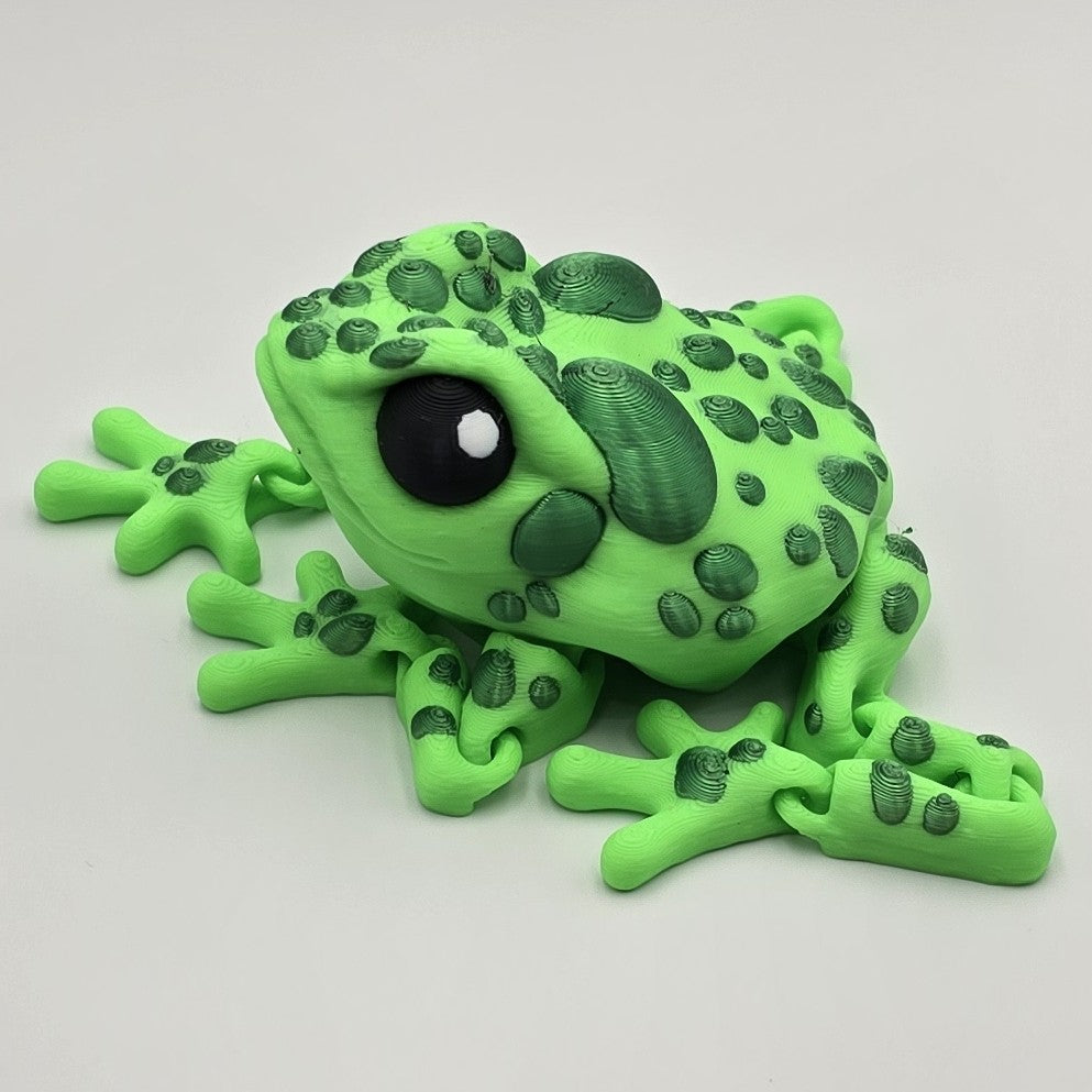 Articulated Toad – 3D Printed Poseable Toy by Cinderwing