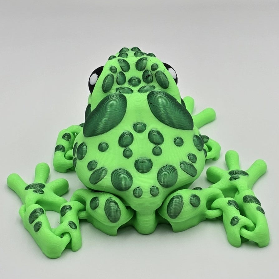 Articulated Toad – 3D Printed Poseable Toy by Cinderwing