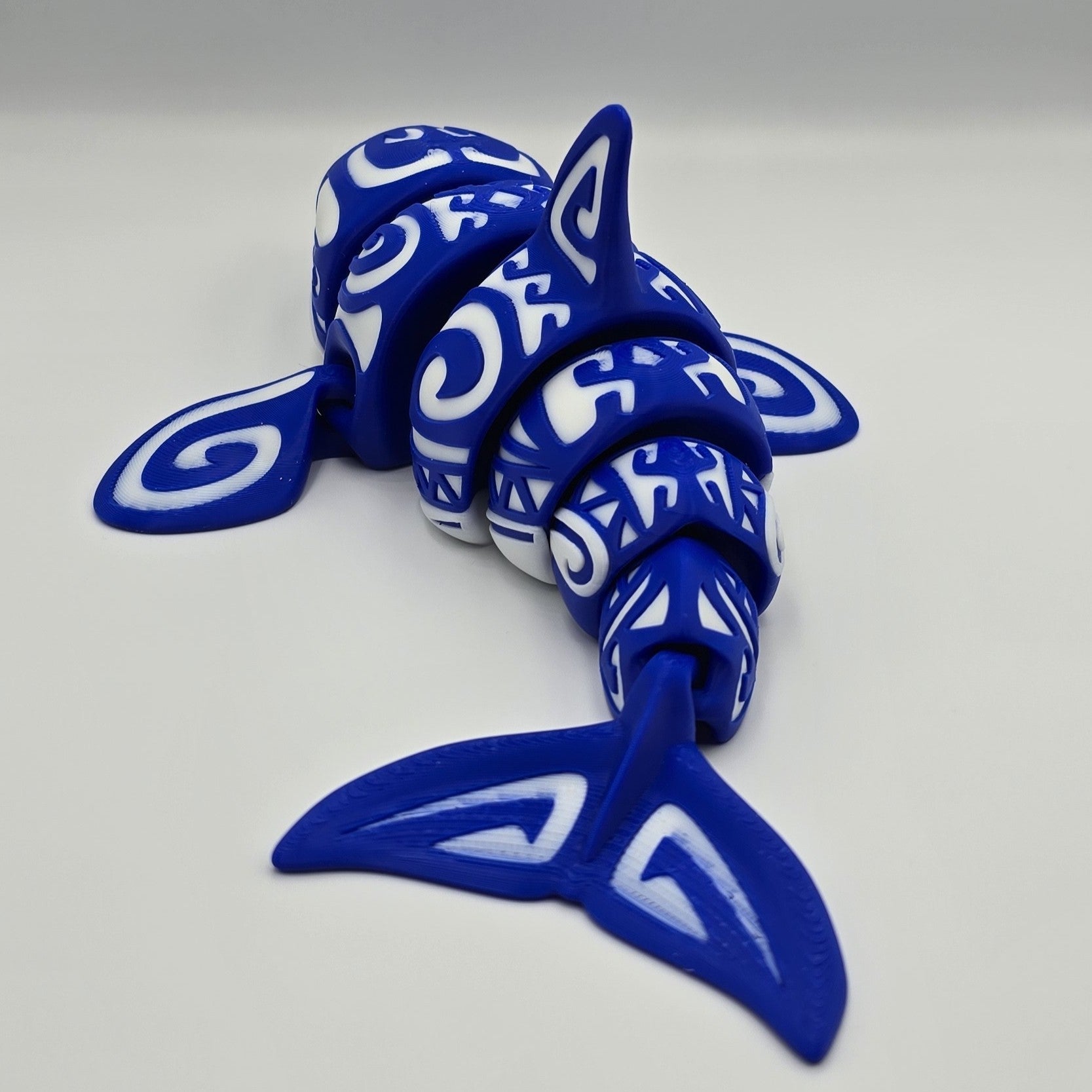 Articulated Tattoo Whale – 3D Printed by Flexi Factory