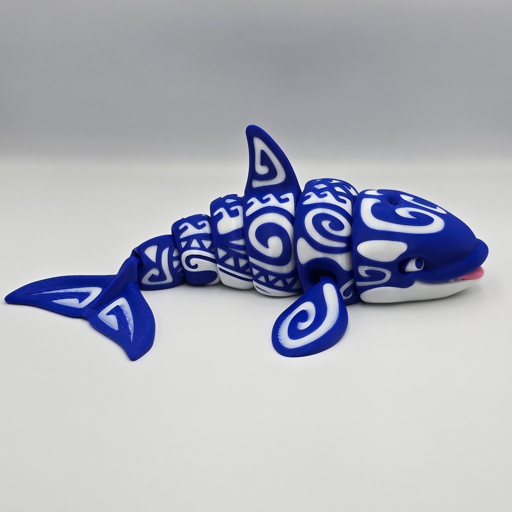 Articulated Tattoo Whale – 3D Printed by Flexi Factory