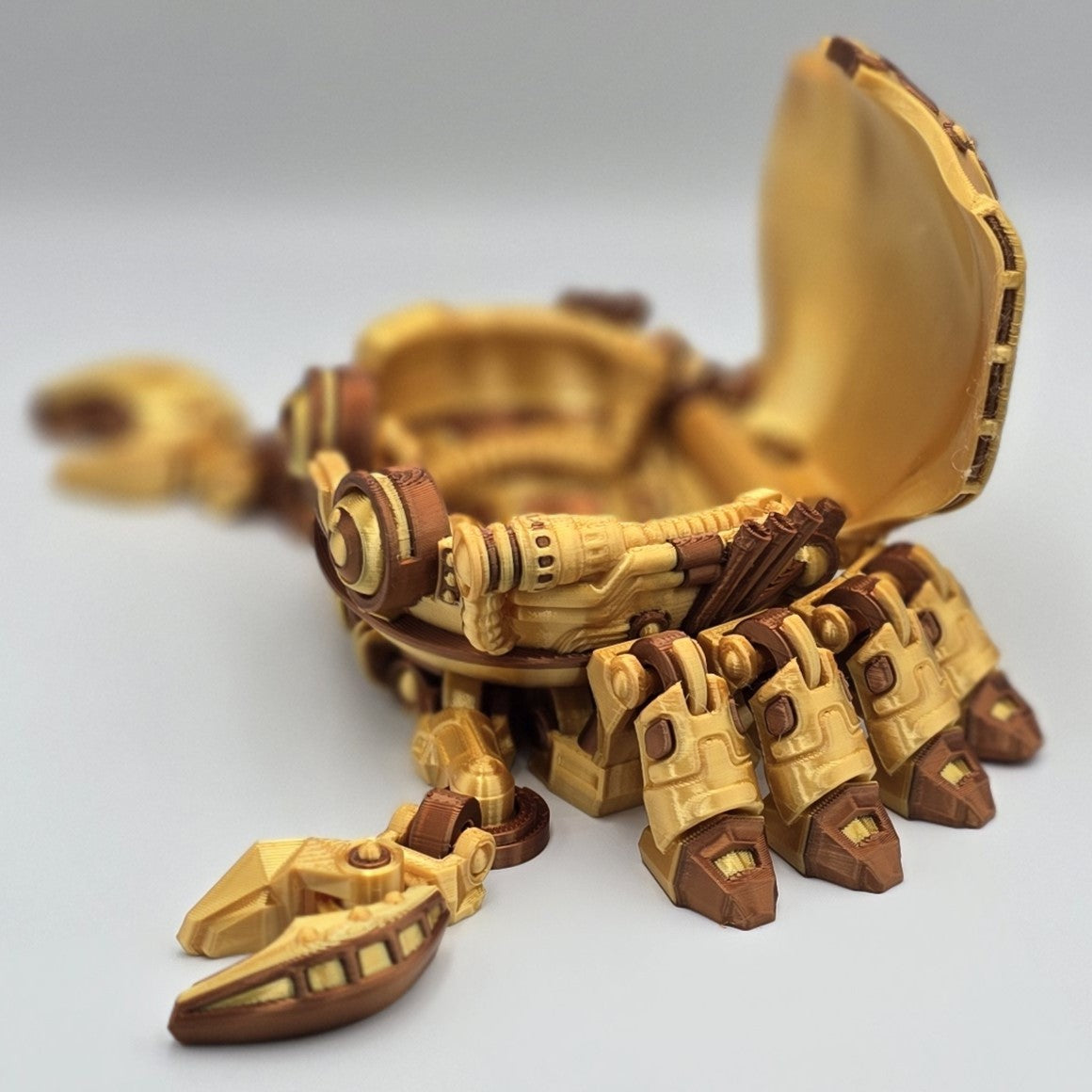 Cyber Crab Mech Box – Articulated 3D Printed Robot Crab